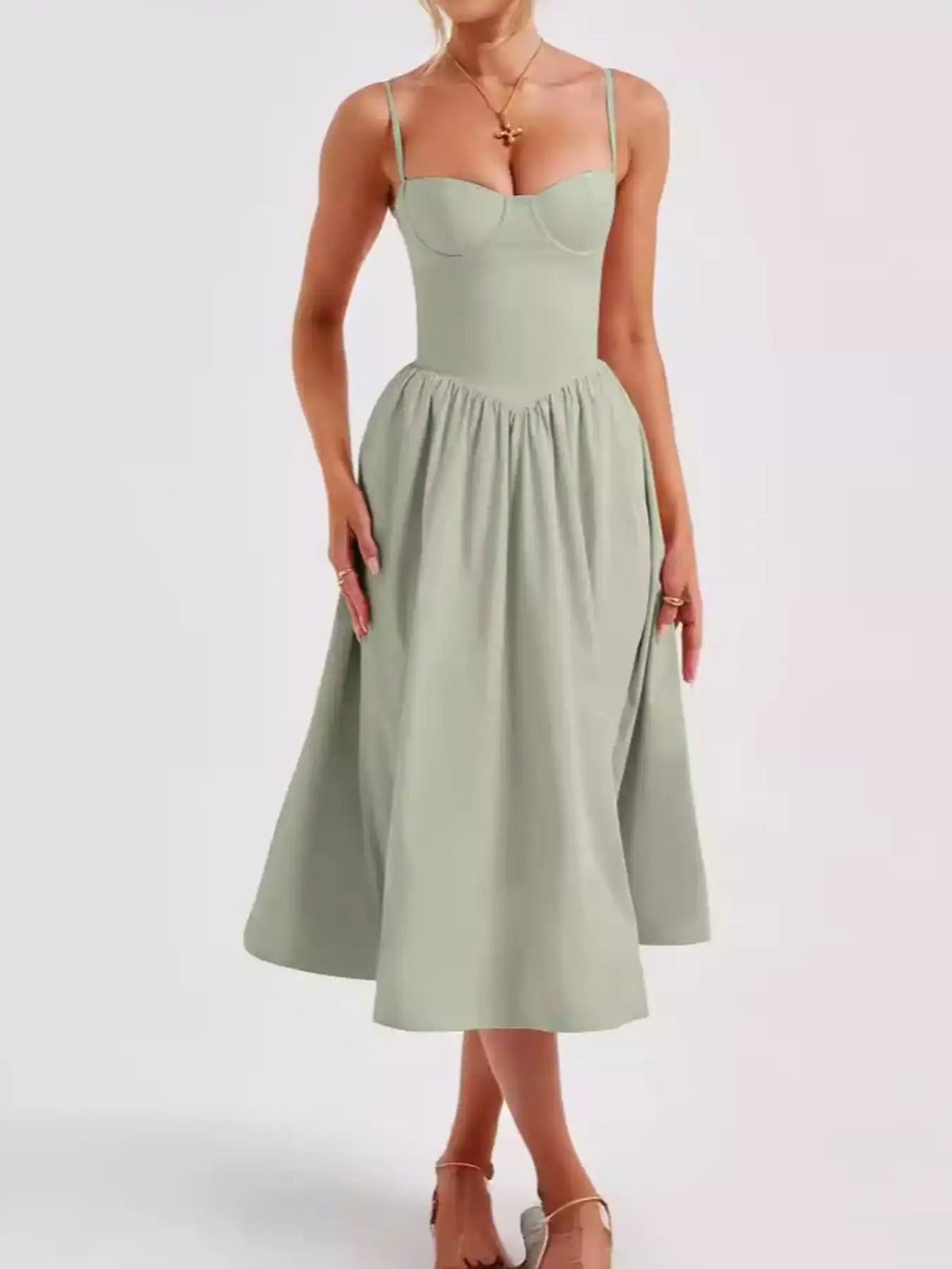 Sweetheart Neck Midi Cami Dress 101001446580191 42 Gifts for Her Jerry's Apparel 