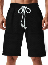 Men's Full Size Texture Drawstring Shorts Plus Size 100400880734003 36 Affordable Fashion Under $100 Jerry's Apparel 