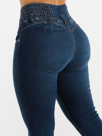 High Waist Buttoned Skinny Hip Lifting Jeans 100100886021617 38 Affordable Fashion Under $100 Jerry's Apparel 