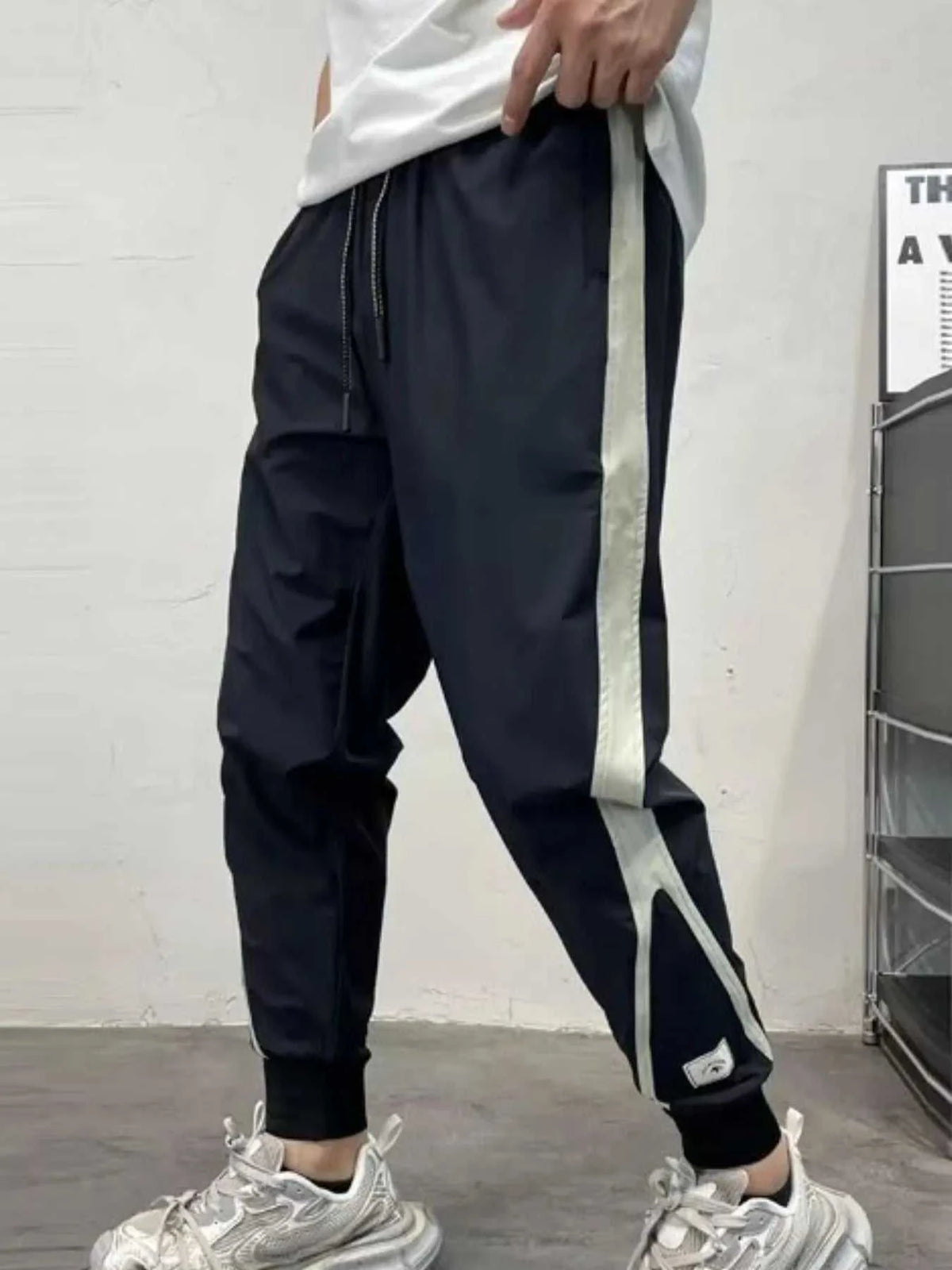 Men's Plus Size Drawstring Contrast Joggers 100400039865595 41 Affordable Fashion Under $100 Jerry's Apparel 