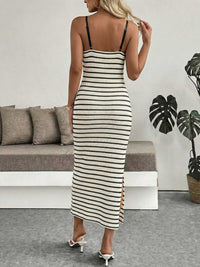 Striped Knit Twisted Bodycon Midi Dress 100100274271964 31 Affordable Fashion Under $100 Jerry's Apparel 