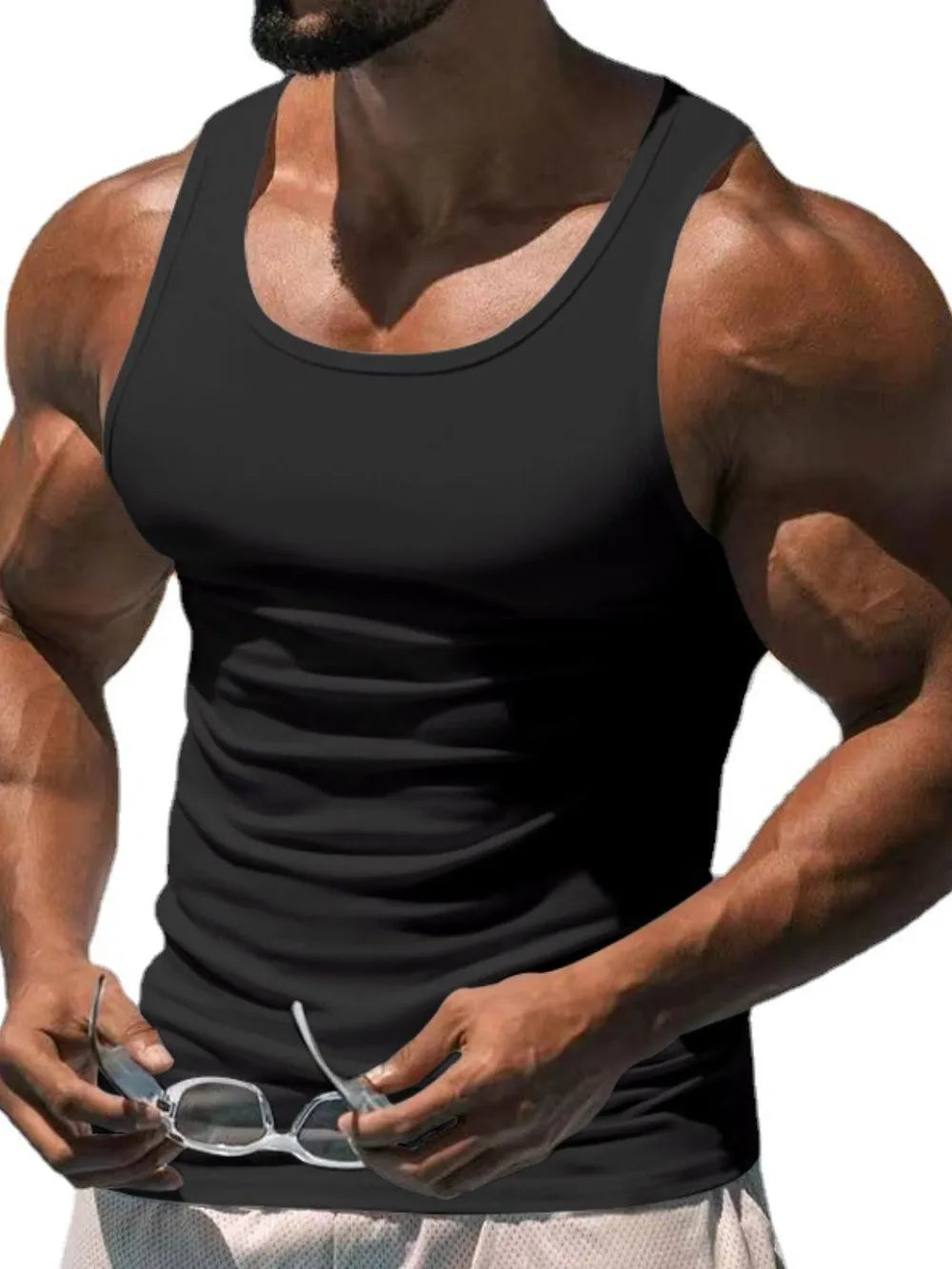 Men's Plus Size Wide Strap Tank