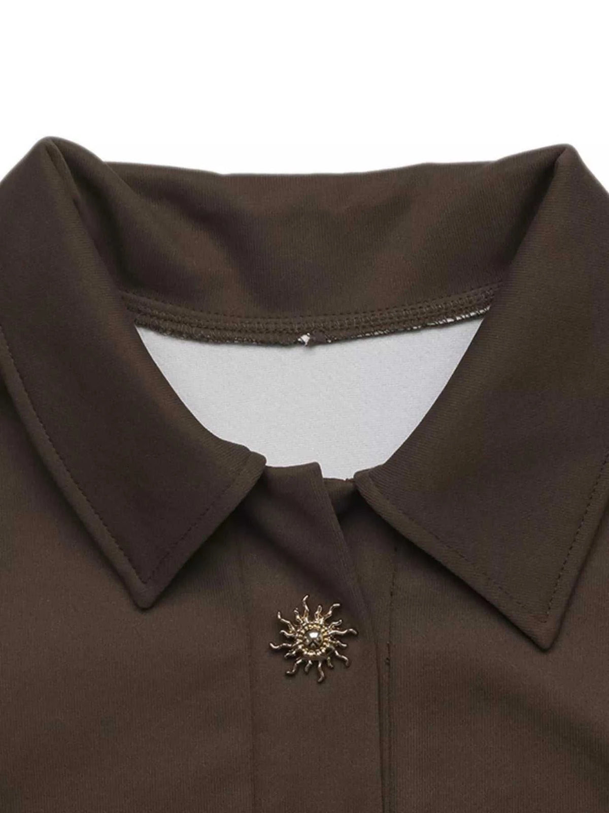 Polo Collar Dropped Shoulder Sweatshirt 101001441301221 39 Affordable Fashion Under $100 Jerry's Apparel 