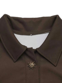 Polo Collar Dropped Shoulder Sweatshirt 101001441301221 39 Affordable Fashion Under $100 Jerry's Apparel 