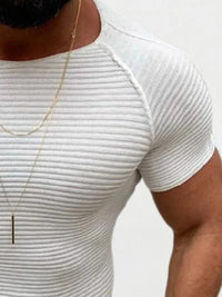 Men's Plus Size Round Neck Short Sleeve Top