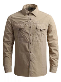 Men's Plus Size Long Sleeve Button-Down Shirt 100400837875467 57 Affordable Fashion Under $100 Jerry's Apparel 