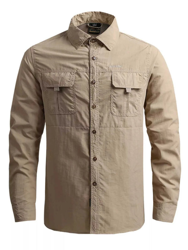 Men's Plus Size Long Sleeve Button-Down Shirt 100400837875467 57 Affordable Fashion Under $100 Jerry's Apparel 