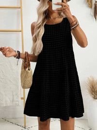 Plaid Round Neck Sleeveless Mini Dress 100100093541083 32 Affordable Fashion Under $100 Jerry's Apparel 