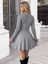 Cable Knit A-Line Sweater Dress 100100898230465 60 Affordable Fashion Under $100 Jerry's Apparel 