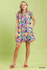 Umgee Floral Ruffle Mini Dress 100100739881046 60 Gifts for Her Jerry's Apparel 