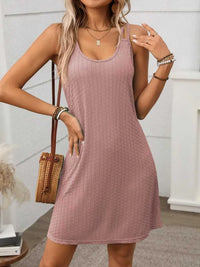 Texture Scoop Neck Double Spaghetti Strap Dress 100100561341621 23 Affordable Fashion Under $100 Jerry's Apparel 