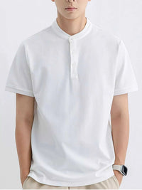 Men's Plus Size Button Detail Short Sleeve T-Shirt 100400919335445 45 Affordable Fashion Under $100 Jerry's Apparel 