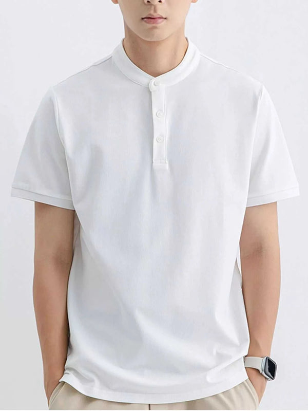 Men's Plus Size Button Detail Short Sleeve T-Shirt 100400919335445 45 Affordable Fashion Under $100 Jerry's Apparel 