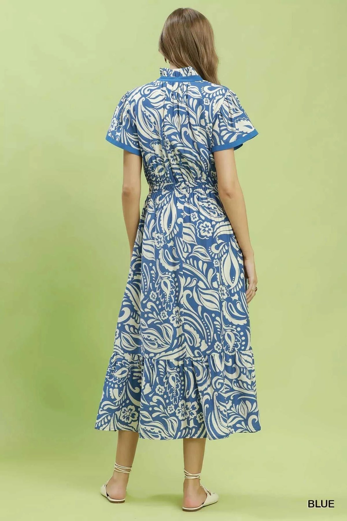 Umgee Paisley Print Midi Dress with Side Pockets 100100690251268 62 Affordable Fashion Under $100 Jerry's Apparel 