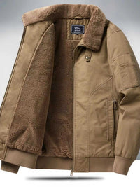 Men's Plus Size Sherpa Lined Zip Up Jacket 100400891583575 134 Fashion Forward Plus Size Clothing Jerry's Apparel 