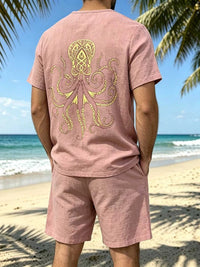 Men's Full Size Round Neck Tee and Shorts Set Plus Size 100400477639442 40 Affordable Fashion Under $100 Jerry's Apparel 