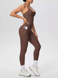 Halter Neck Cami and High-Waisted Leggings Active Set 101006856970414 89 Affordable Fashion Under $100 Jerry's Apparel 