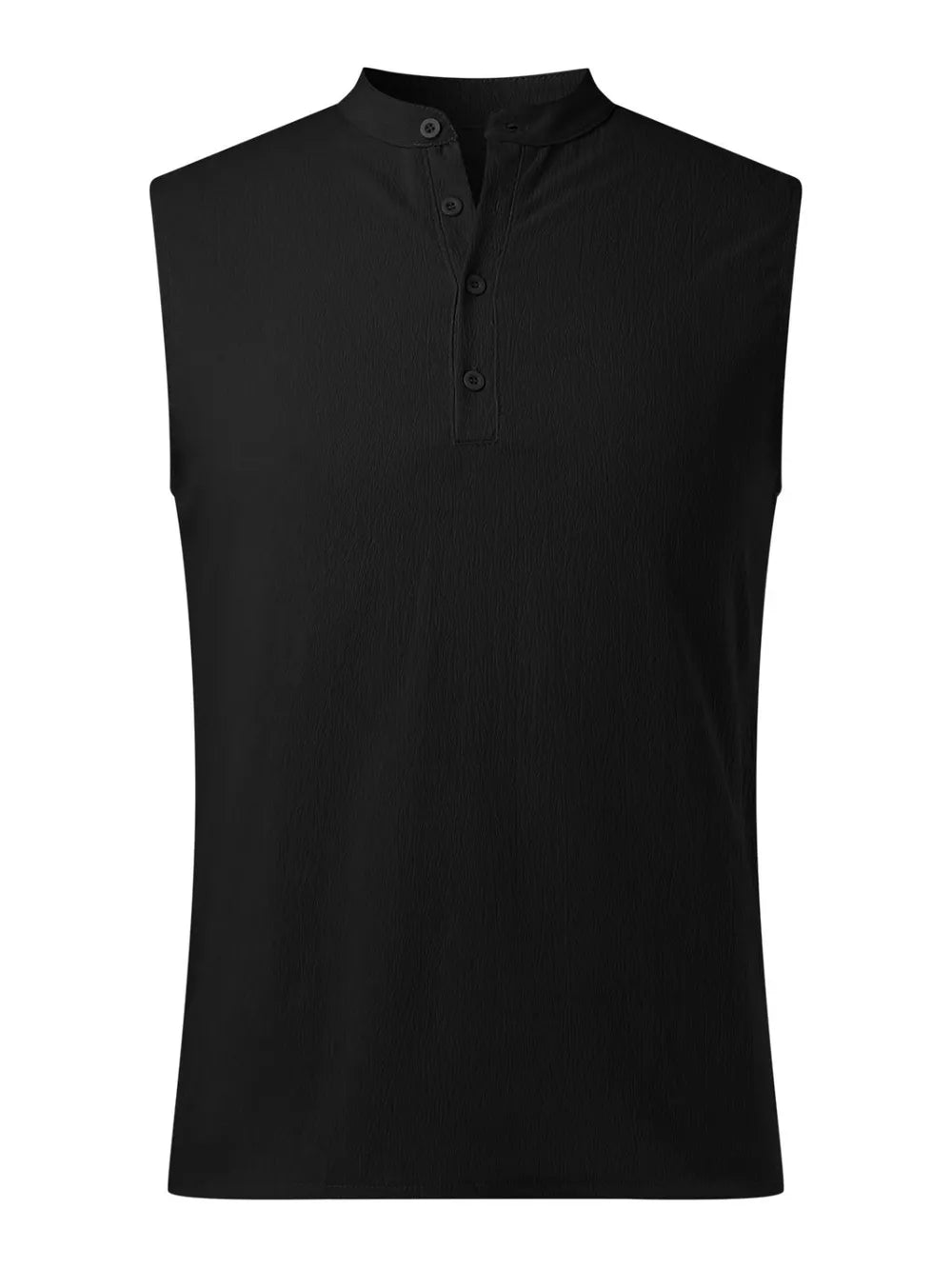 Men's Full Size Button Detail Tank Plus Size