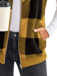 Full Size Color Block Zip Up Vest Coat Plus Size 100100959376307 45 Jerry's Apparel 