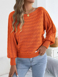 Cable Knit Boat Neck Sweater 101002602212115 36 Affordable Fashion Under $100 Jerry's Apparel 