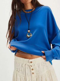 Exposed Seam Dropped Shoulder Sweatshirt 100100298303105 34 Affordable Fashion Under $100 Jerry's Apparel 