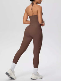 Halter Neck Cami and High-Waisted Leggings Active Set 101006856970414 89 Affordable Fashion Under $100 Jerry's Apparel 