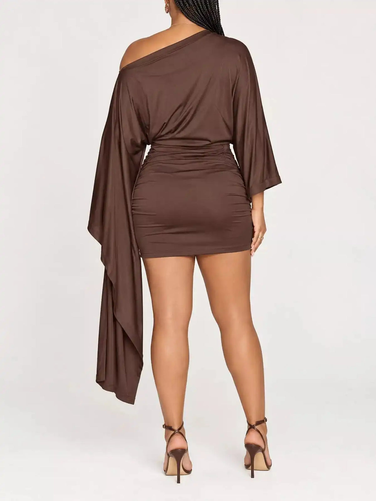 One-Shoulder Draped Bodycon Mini Dress 101001811260521 32 Affordable Fashion Under $100 Jerry's Apparel 