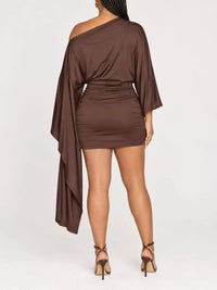 One-Shoulder Draped Bodycon Mini Dress 101001811260521 32 Affordable Fashion Under $100 Jerry's Apparel 