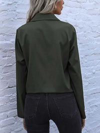 Perfee Tied Hem Button Down Long Sleeve Shirt 100100484971285 33 Affordable Fashion Under $100 Jerry's Apparel 