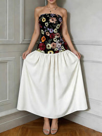 Floral Embroidered Tube Maxi Dress 100100256708656 41 Affordable Fashion Under $100 Jerry's Apparel 