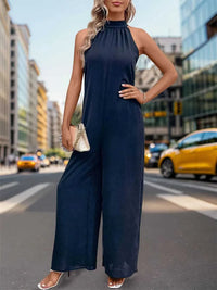Perfee Tied Grecian Wide Leg Jumpsuit 100100770405128 36 Affordable Fashion Under $100 Jerry's Apparel 