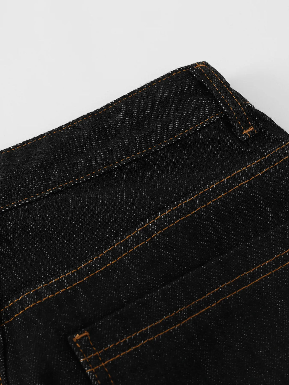 Men's Wide Leg Denim Shorts with Embroidered Pocket Detail