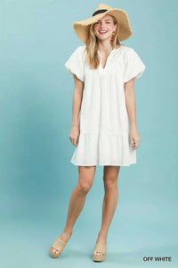 Umgee Flutter Sleeve Tassel Tie Ruffle Hem Mini Dress 100100827571694 62 Affordable Fashion Under $100 Jerry's Apparel 