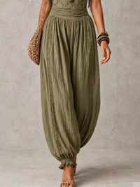 Boho Lace Corset Bodice Jumpsuit with Harem Pants 101001053483751 81 Affordable Fashion Under $100 Jerry's Apparel 