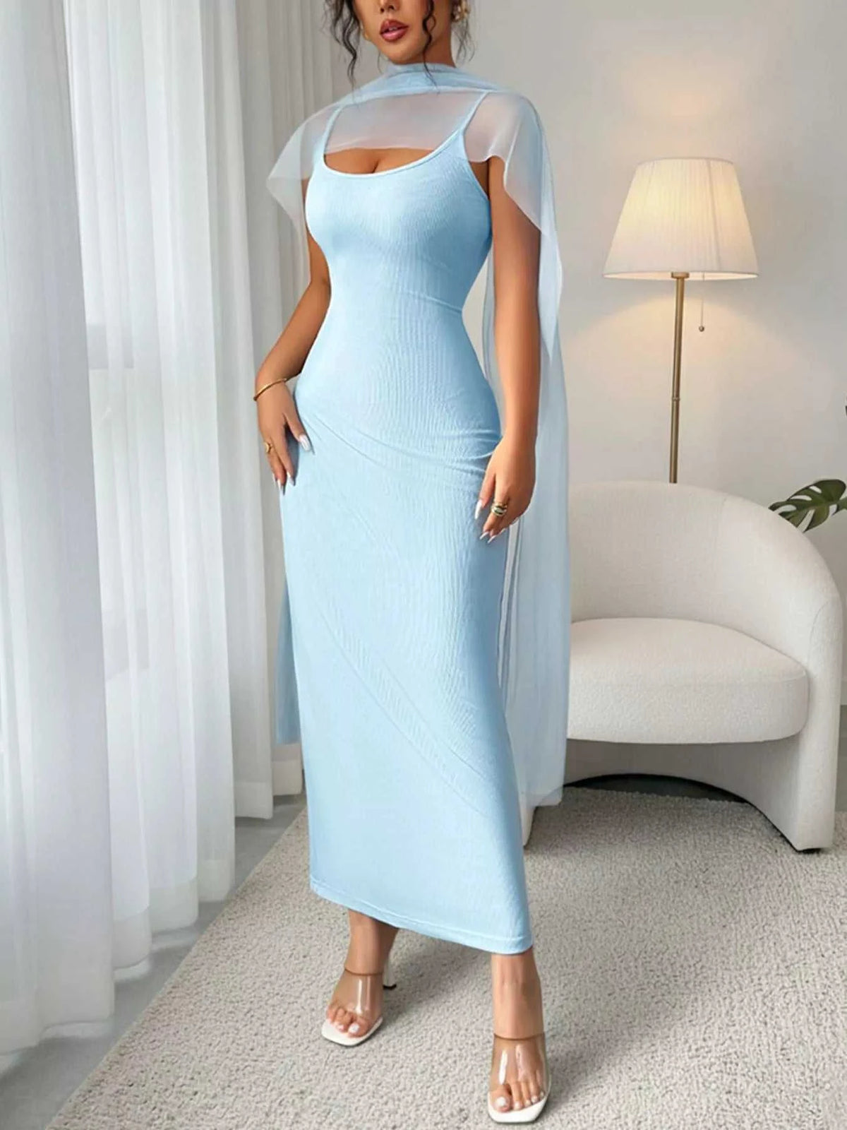 Scoop Neck Bodycon Maxi Dress 100100334012867 26 Affordable Fashion Under $100 Jerry's Apparel 