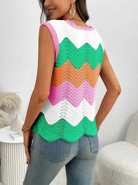 Color Block Round Neck Sweater Vest 100100253791586 34 Affordable Fashion Under $100 Jerry's Apparel 