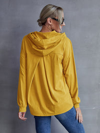 Ivy Lane Drawstring Pocketed Dropped Shoulder Hoodie