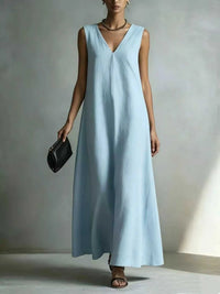 Full Size V-Neck Sleeveless Maxi Dress Plus Size 100100579275521 31 Affordable Fashion Under $100 Jerry's Apparel 