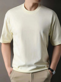 Men's Full Size Round Neck Short Sleeve T-Shirt Plus Size 100400234255514 36 Affordable Fashion Under $100 Jerry's Apparel 