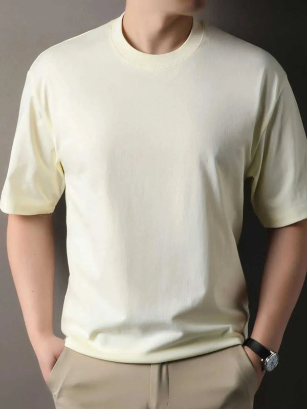 Men's Full Size Round Neck Short Sleeve T-Shirt Plus Size 100400234255514 36 Affordable Fashion Under $100 Jerry's Apparel 