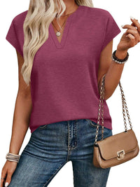 Notched Short Sleeve T-Shirt 100100058945563 25 Affordable Fashion Under $100 Jerry's Apparel 