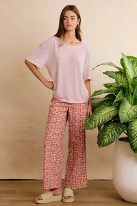 BiBi Solid Jersey Relaxed Fit Short Sleeves Pocket Top 100100500271339 29 Affordable Fashion Under $100 Jerry's Apparel 