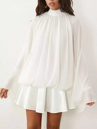 Tie Back Flare Sleeve Mini Dress 101001243212797 45 Affordable Fashion Under $100 Jerry's Apparel 
