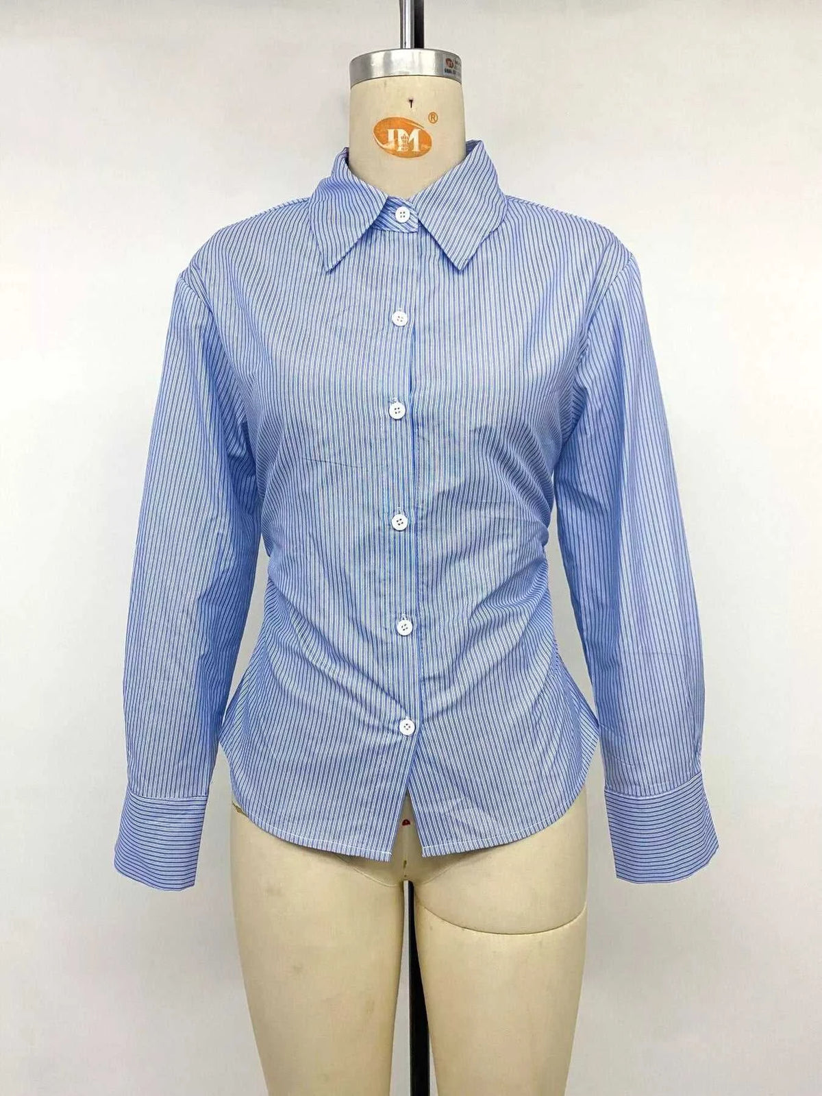 Striped Slim-Fit Button-Down Shirt 101001608901283 42 Affordable Fashion Under $100 Jerry's Apparel 