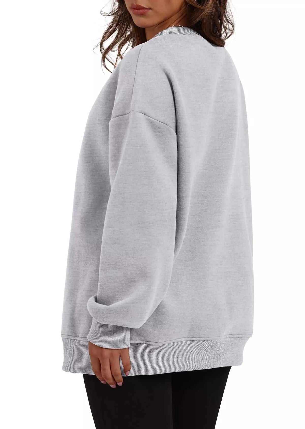 Casual Solid Color Long Sleeve Sweatshirt 100100430421753 39 Affordable Fashion Under $100 Jerry's Apparel 