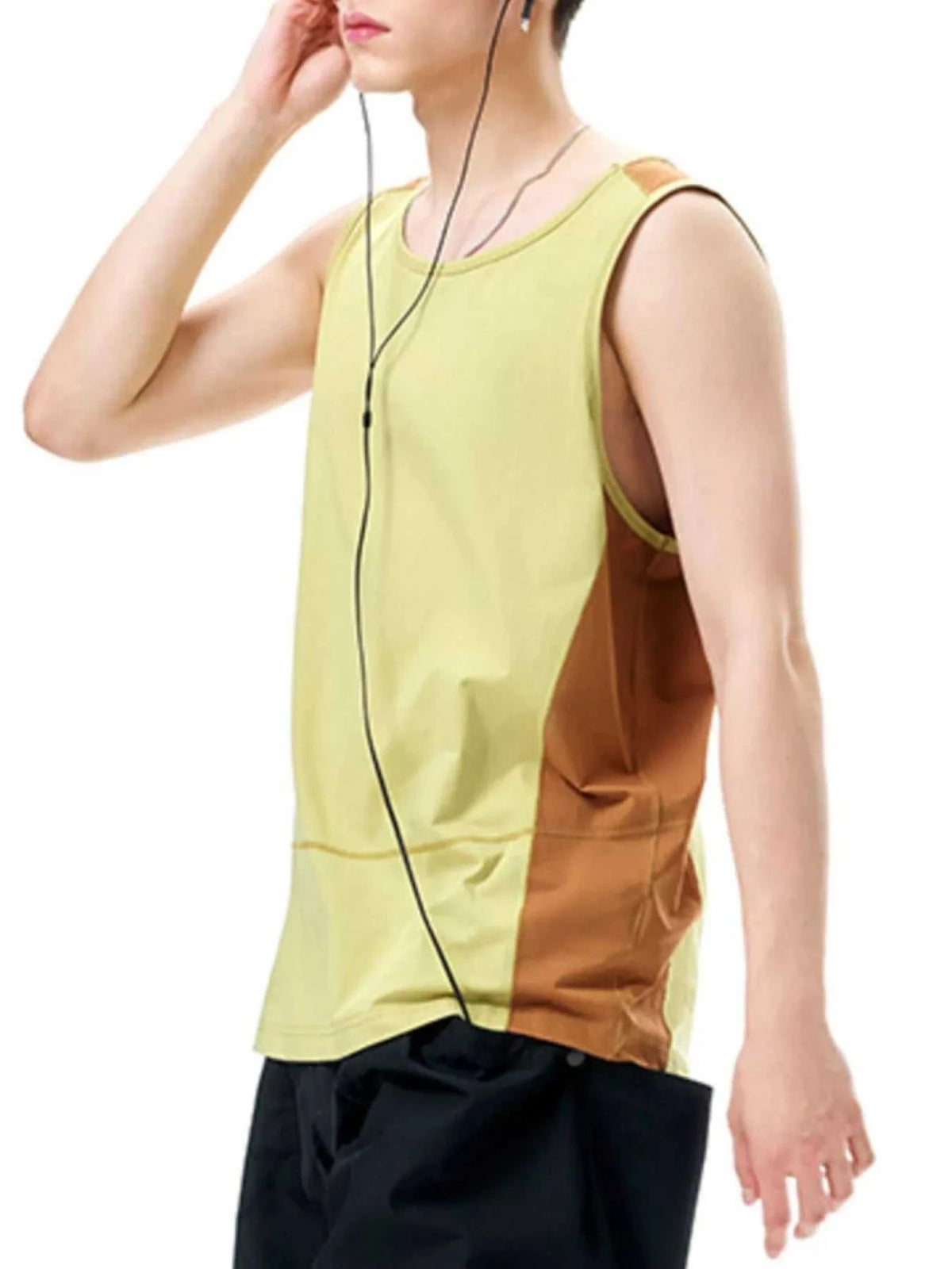 Men's Color Block Round Neck Tank 100400253160101 76 Affordable Fashion Under $100 Jerry's Apparel 