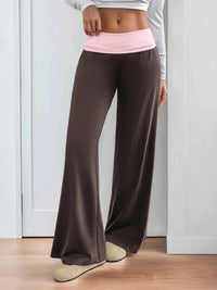 Contrast Waistband Wide Leg Pants 100100919641935 32 Affordable Fashion Under $100 Jerry's Apparel 