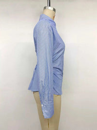 Striped Slim-Fit Button-Down Shirt 101001608901283 42 Affordable Fashion Under $100 Jerry's Apparel 