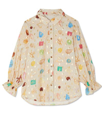 Colorful Print Shirt and Shorts Matching Set