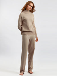 Basic Bae Turtleneck Raglan Sleeve Top and Pants Sweater Set